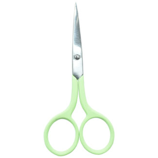 A pair of 4'' Lady Embroidery Scissors with soft-grip handles, available in assorted colors.