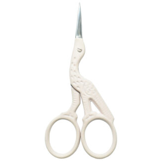 Precision-crafted embroidery scissors, 3.5” in Light Lalic with powder coating and mirror finish blades.