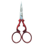 Victorian Style Embroidery scissors 3.5'' size High quanlity Red Transparent
