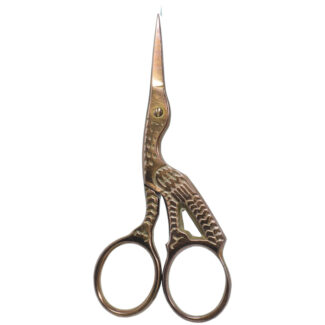 Stork Scissors - 3.5'' embroidery scissors with Plasma rose gold plated full.