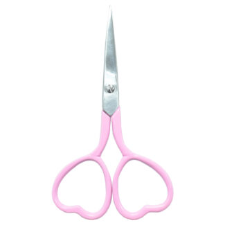 Heart-shaped embroidery scissors, 4'' in size, available in various colors, crafted with high-quality materials. Lilac