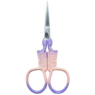 Embroidery scissors featuring a charming butterfly-shaped design.