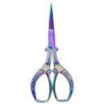 Agusta style embroidery scissors featuring elegant design and precision craftsmanship.