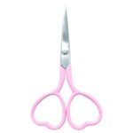 Heart-shaped embroidery scissors, 4'' in size, available in various colors, crafted with high-quality materials. Lilac