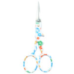 Embroidery scissors with playful rabbit-shaped design and powder coating.