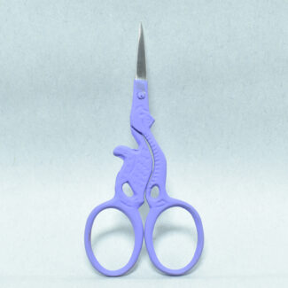 Blue Cat Style Embroidery Scissors, 3.5 inches, with powder-coated handle and mirror finish blade, made from forged stainless steel in Pakistan.